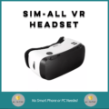 Sim-all VR Headset Virtual Reality Black White 1080p HD All-in-One